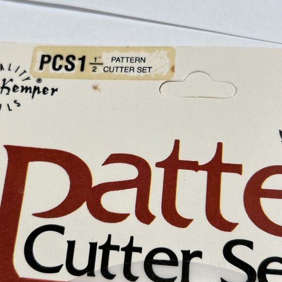Vintage New Old Stock Kemper Tools Clay Pattern Cutters Set PCS1 - 1/2" - Sealed - Picture 2 of 10